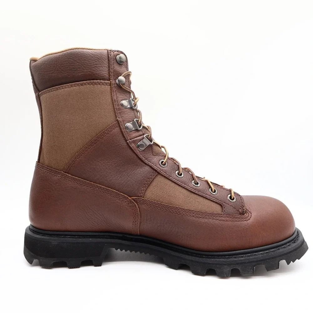 Carhartt Work Boots Mens 13 M Brown Leather Waterproof 8
